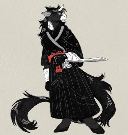 monochrome sketch
