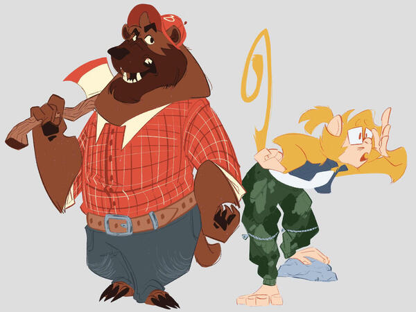 flatcolor, +1 character