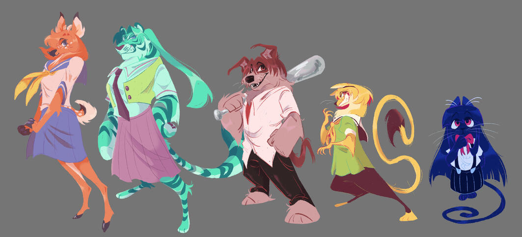 shaded, +4 characters