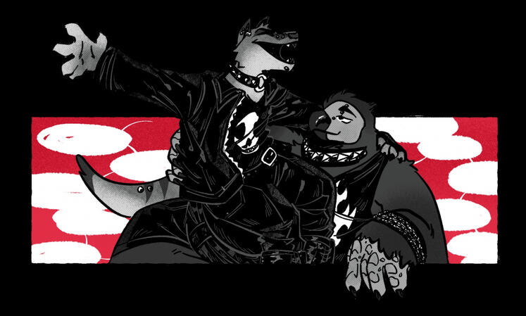 monocrome illustration